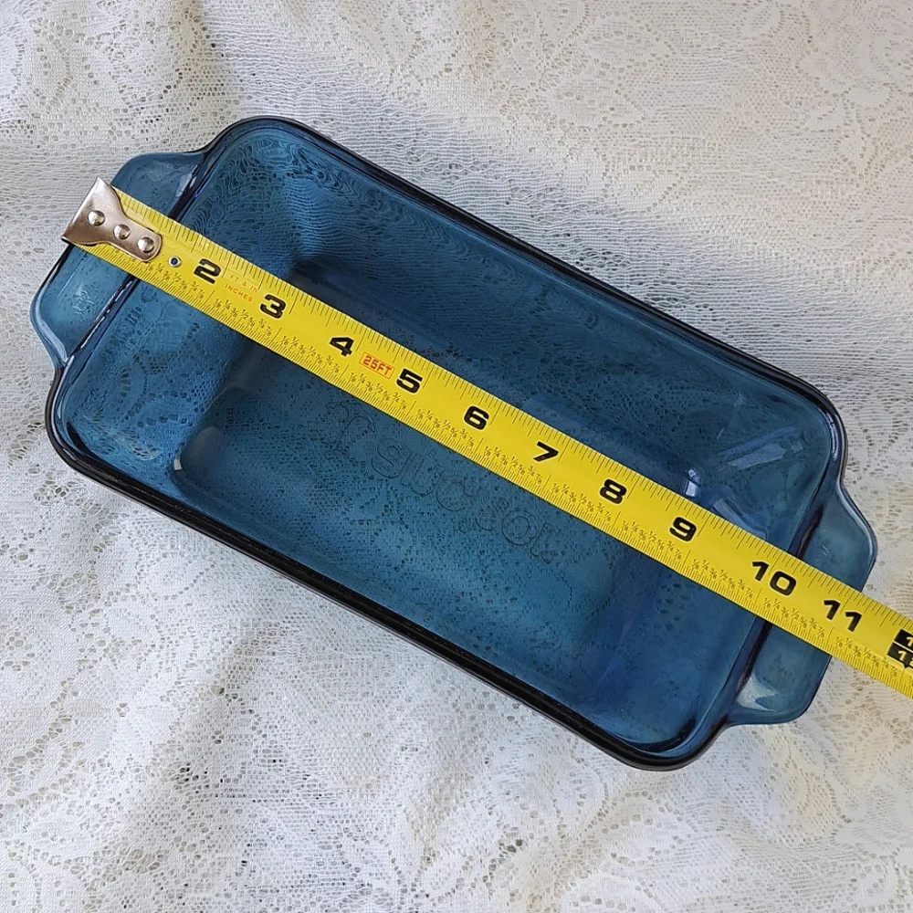 Anchor Hocking Cobalt Blue Glass Loaf Pan 1.5 QT Baking Dish